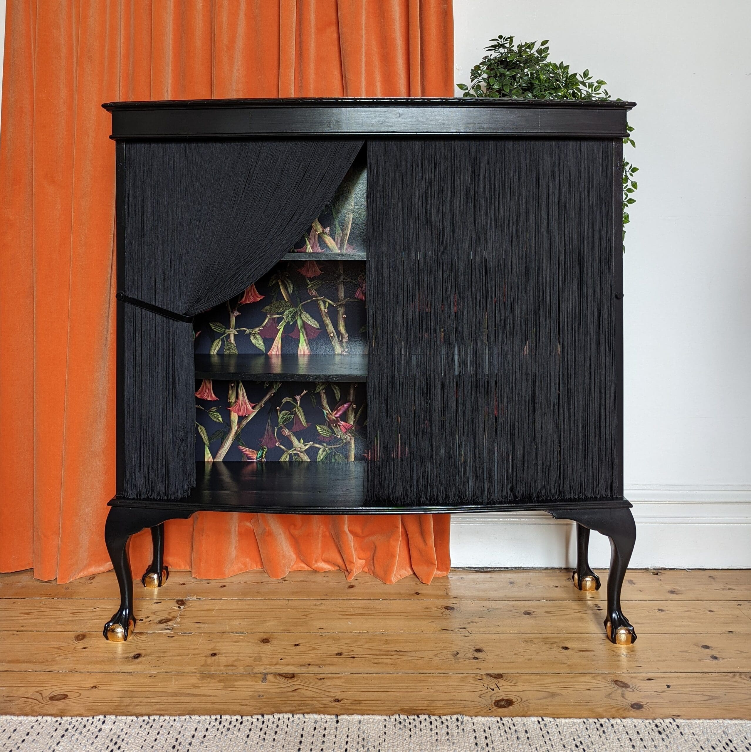 Angel | Black Fringed Cabinet - Image 6