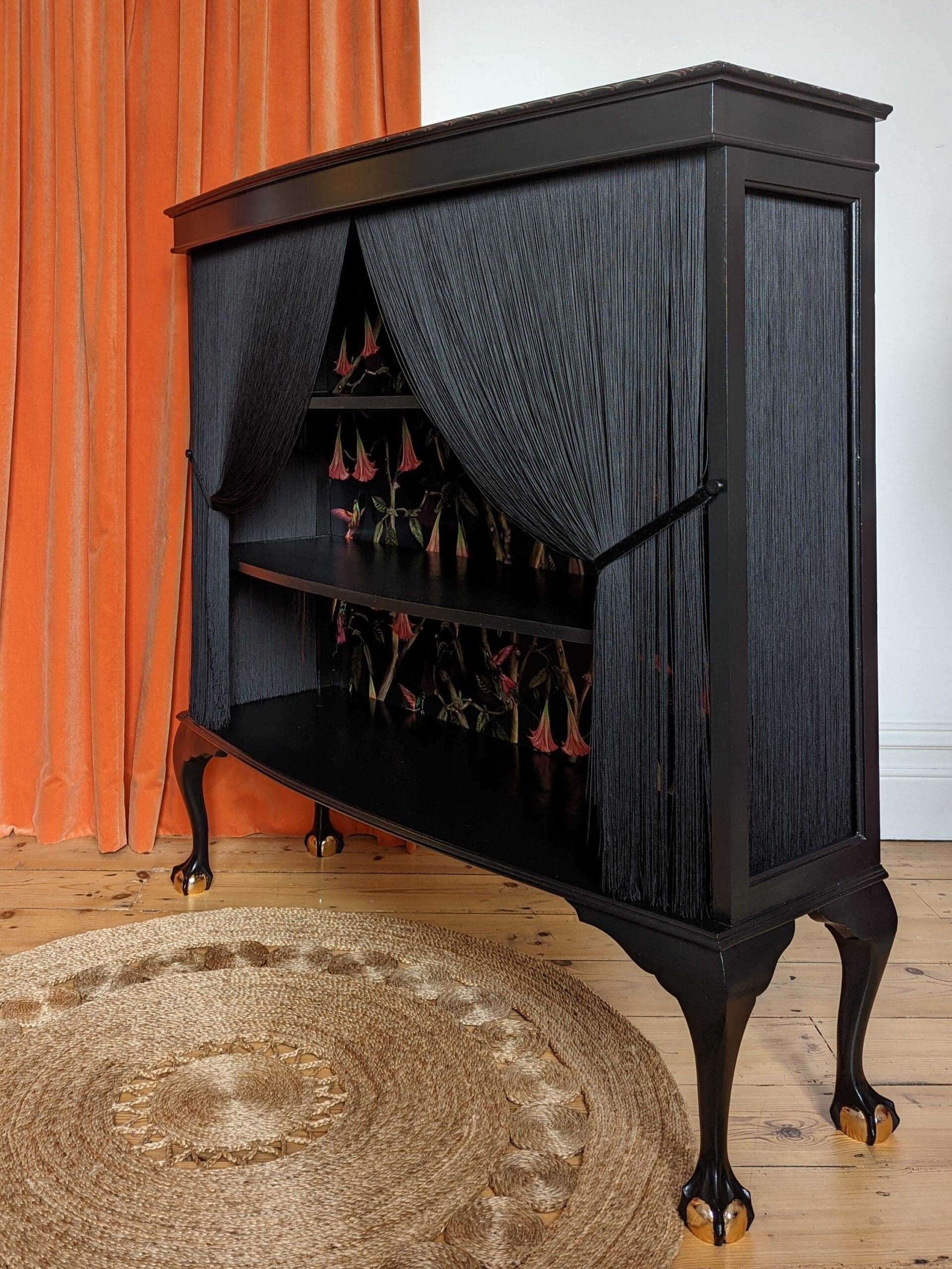 Angel | Black Fringed Cabinet - Image 7