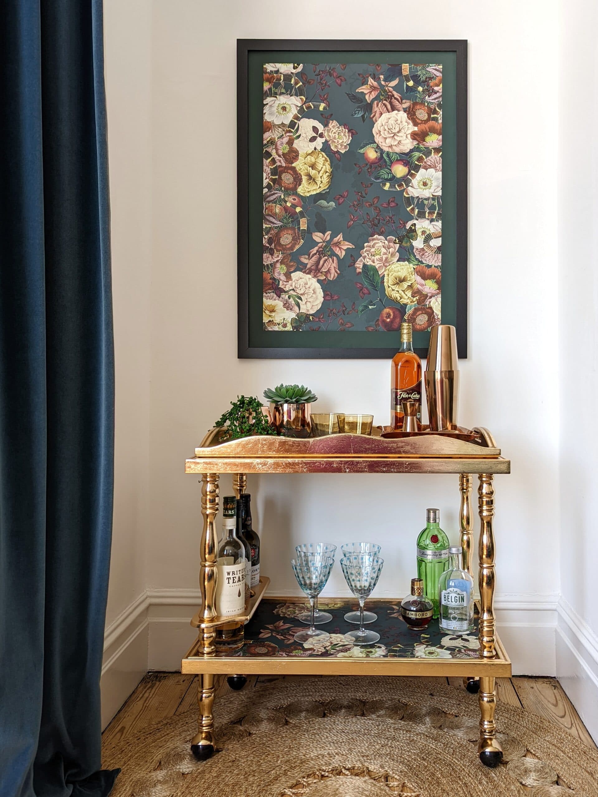Eve | Gold Drinks Trolley - Image 2