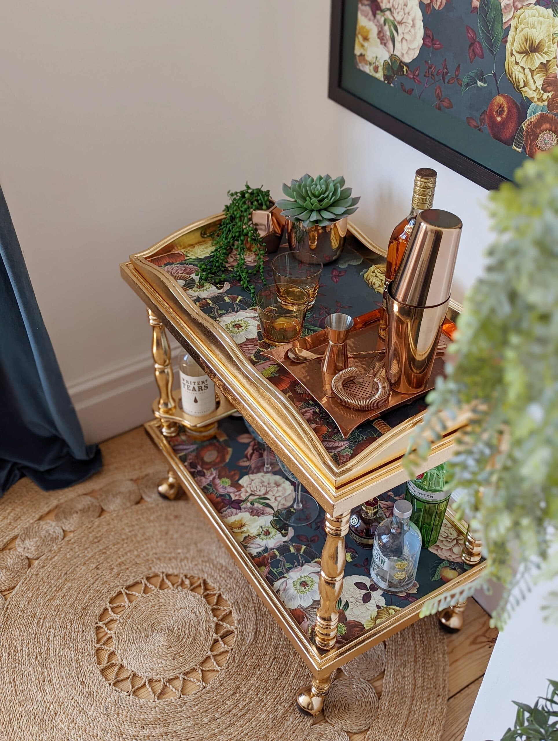 Eve | Gold Drinks Trolley - Image 9